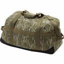 Drake Waterfowl Throwback80 Duffle Bag Back Image in Mossy Oak Original Bottomland
