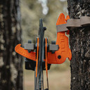 Tethrd Fold N Go Treestand Accessory Hook in Orange In Use Image