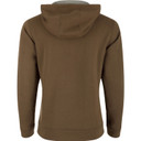 Drake Waterfowl Three End Hoodie Back Image in Chocolate Chip