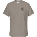 Drake Non-Typical Built to Hunt T-Shirt - Island Fossil Heather Front image