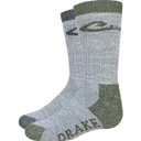 Drake Kids Merino Wool Blend Boot Sock, 2 Pack - Green-Black Image