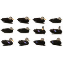 Image of Avian-X Fully Flocked Topflight Black Duck Decoys 12 Pack.