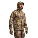 Sitka Delta LT Jacket Model Image with Hood Up