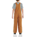 Carhartt Kids' Quilt-Lined Canvas Overalls back image