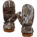 Hunt Monkey The Heater Flip Top Mitten image in Mossy Oak Original Bottomland