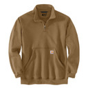 Carhartt Loose Fit Midweight Quarter Zip Mock Neck Sweatshirt image in Night Fatigue