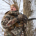 First Lite Cody Leather Hunting Glove In-the-Field Image