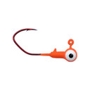 Image of Rogers Sickle Hook Crappie Jigs 1/16oz in Orange - White Eye