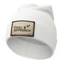 Final Approach Grid Fleece Beanie image in white