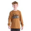 Carhartt Youth Long Sleeve Outdoor T-Shirt Front Image