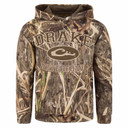 Drake Waterfowl Youth Performance Mossy Oak Hoodie Image in Mossy Oak Habitat