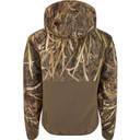 Drake Waterfowl LST BMF Eqwader Half Zip Jacket Back Image