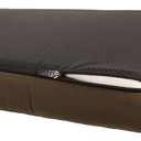 Drake Team Gun Dog Landing Zone Quilted Canvas Dog Bed close up zipper image 