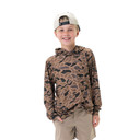 Burlebo Youth Performance Hoodie in Gauge Camo front image