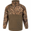 Drake Youth MST Eqwader 1/4 Zip Jacket image in Mossy Oak Original Shadow Grass