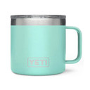 Yeti Rambler 14 oz. Stackable Mug with Durasip Ceramic Lining Image in Seafoam