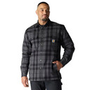 Carhartt Relaxed Fit Flannel Sherpa Lined Shirt Jac image in Shadow