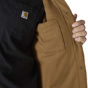 Carhartt Rain Defender Loose Fit Heavyweight Quilted Snap Front Shirt Jac Inside Pocket Image