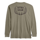 Sitka Long Sleeve Typical Tee Back Image in Oak