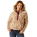 Ariat Women's Berber Snap Front Sweatshirt image in Lone Ridge Print