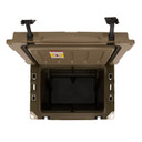 Rogers Sporting Goods 45 Quart Rotomolded Bottomland Wheeled Cooler Top Opened Image