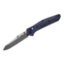 Benchmade Osborne Blue Denim Micarta Folding Knife Left Side Image