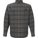 Image of the Drake Waterfowl Autumn Flannel Long Sleeve Shirt in Unexplored Black