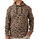 Front Image of the Burlebo Thermal Hoodie in Gauge Camo.