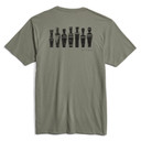 Sitka Call Collector Pocket Tee Back Image in Hemlock Green