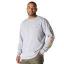 Carhartt Loose Fit Heavyweight Long-Sleeve Pocket Dog Graphic T-Shirt front image