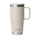 Yeti Rambler 20 oz. Travel Mug Front Closed Lid Image.