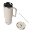 Yeti Rambler 40 oz. Travel Mug Top Image with Components.