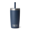 Yeti Rambler Jr. 10 oz. Tumbler with Silicone Straw Image in Navy