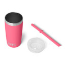 Yeti Rambler Jr. 10 oz. Tropical Pink Tumbler Image with Straw and Lid