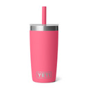 Yeti Rambler Jr. 10 oz. Tumbler with Silicone Straw Image in Tropical Pink