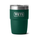 Yeti Rambler 8 oz. Ceramic-Lined Stackable Cup Image in Black Forest Green