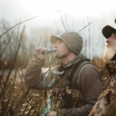 Lifestyle Image of the First Lite Rugged Wool Brimmed Beanie.