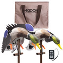 Higdon Outdoors Flasher PRO Drake/Drake Combo with Remote and Two-Slot Decoy Bag Image.