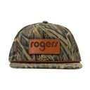 Front image of the Rogers Shadow Grass Leather Goat Rope Hat.