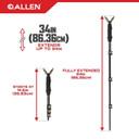 Allen Monopod Turkey Hunting Shooting Stick Specs Image