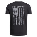 Image of the Under Armour Boys' Freedom Flag Short-Sleeve Shirt in Black/Steel