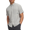 Image of the Under Armour Outdoor Essential Woven Short-Sleeve Shirt in Titanium