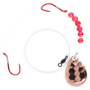 Image of Eagle Claw Crawler Harness Spinner Rig in Hammered Copper.