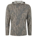 Image of the Drake Waterfowl Tri Blend Long-Sleeve Hoodie in Mossy Oak Original Treestand