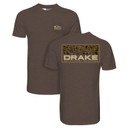 Image of Drake Old School Bar T-Shirt in Chocolate Brown