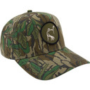 Image of Drake LOST Hat X Ol Tom Easy 5-Panel Circle Cap in Mossy Oak Greenleaf.