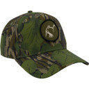 Image of Drake LOST Hat X Ol Tom Easy 5-Panel Circle Cap in Mossy Oak Foliage.