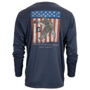 Image of Rogers Patriotic Pintail Moisture Management Long Sleeve Tee in Spellbound