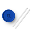 Image of the Yeti Rambler Large Travel Straw Mug Lid in Royal Blue