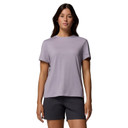 Image of the Columbia Women's Parsons Point Short Sleeve Logo Tee in Lavender Pearl